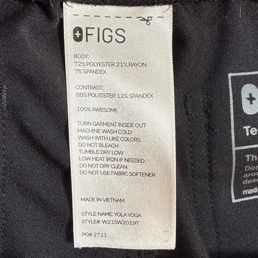FIGS Yola Yoga Skinny Scrub Pants Size XS Tall - Picture 2 of 12